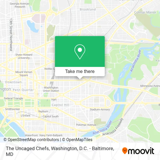 The Uncaged Chefs map
