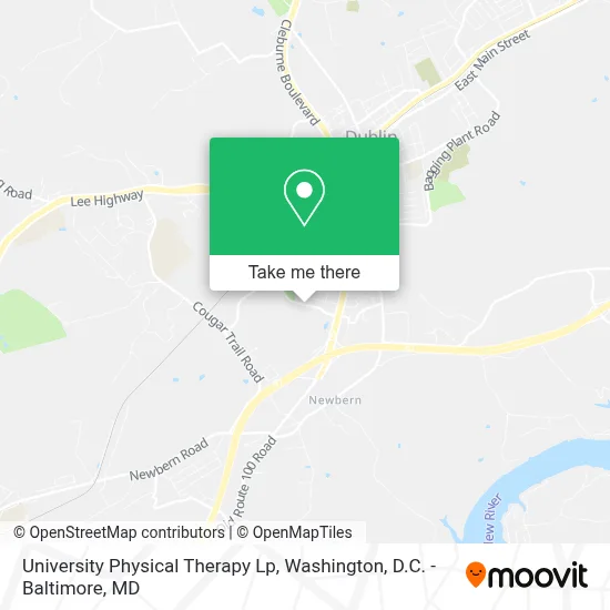 University Physical Therapy Lp map