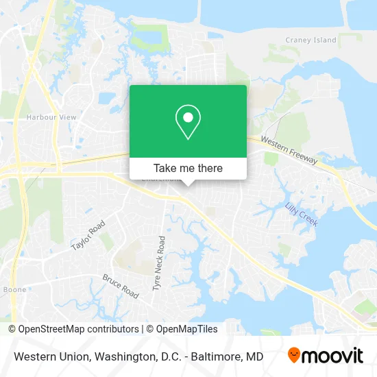 Western Union map