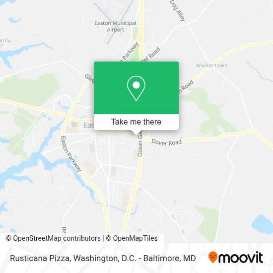 Rusticana Pizza map