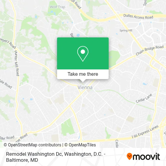 Remodel Washington Dc map