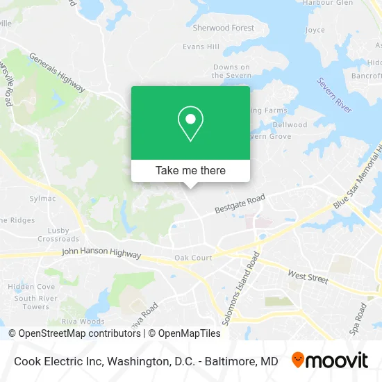 Cook Electric Inc map