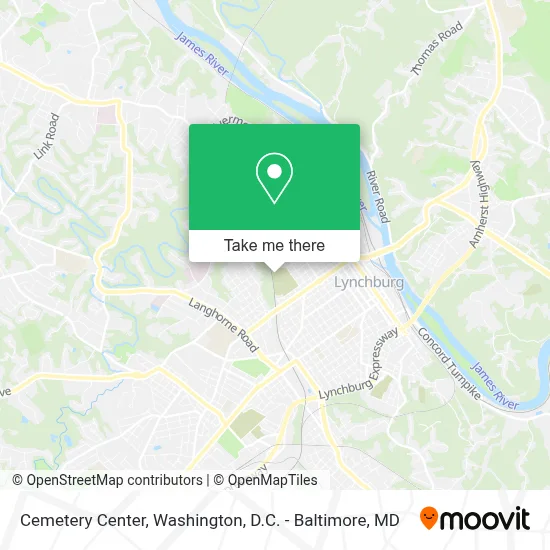 Cemetery Center map