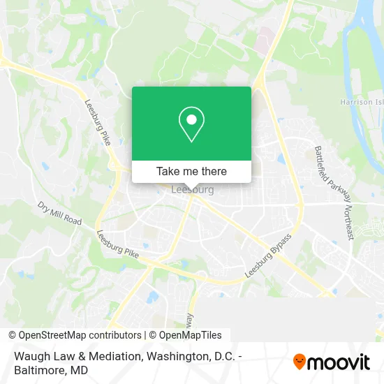 Waugh Law & Mediation map