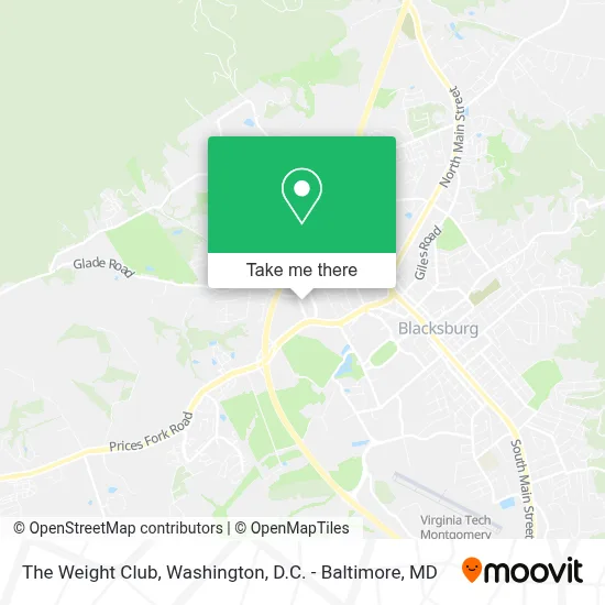 The Weight Club map