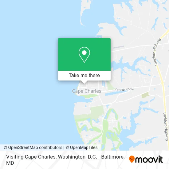 Visiting Cape Charles map