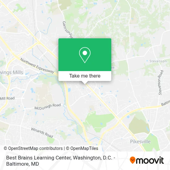 Best Brains Learning Center map