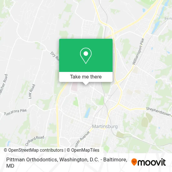 Pittman Orthodontics map