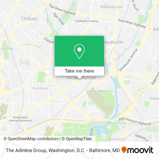 The Adinkra Group map