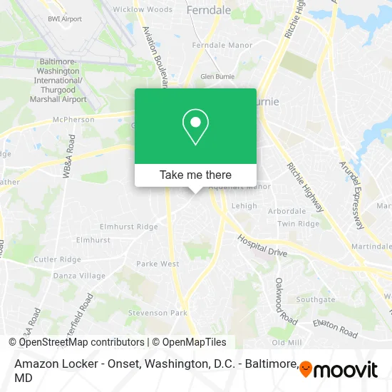 Amazon Locker - Onset map