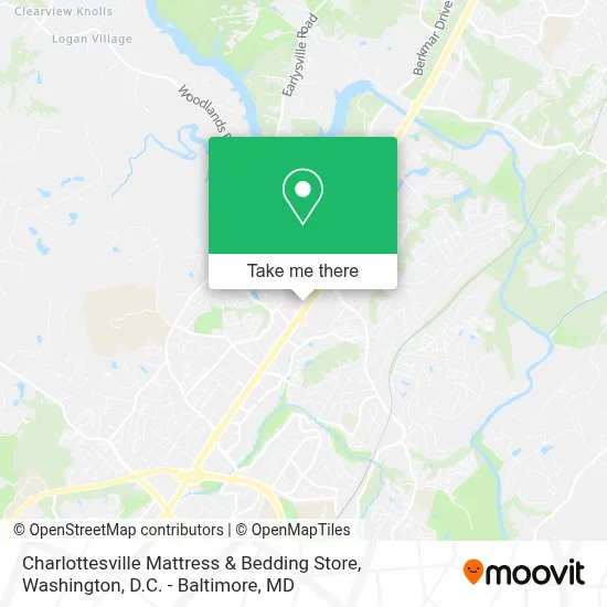 Charlottesville Mattress & Bedding Store map
