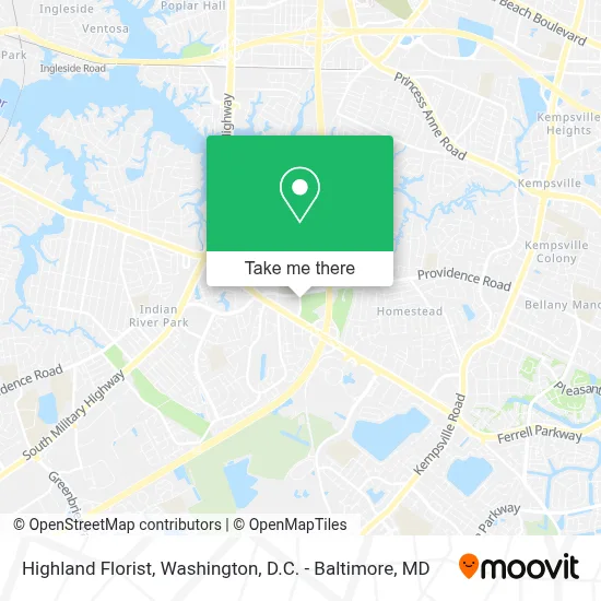 Highland Florist map