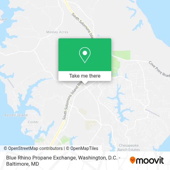 Blue Rhino Propane Exchange map