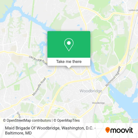 Maid Brigade Of Woodbridge map
