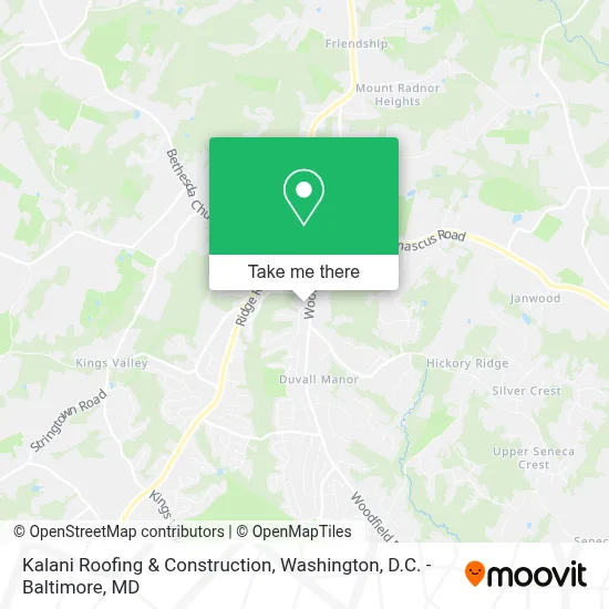 Kalani Roofing & Construction map