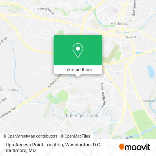 Ups Access Point Location map