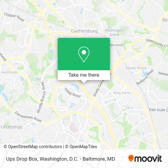 Ups Drop Box map