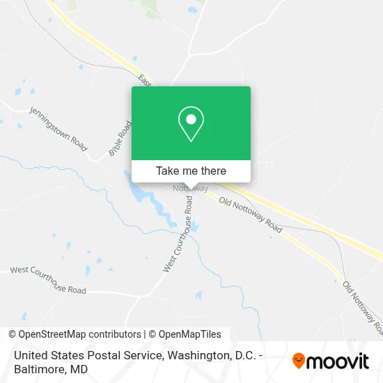 United States Postal Service map