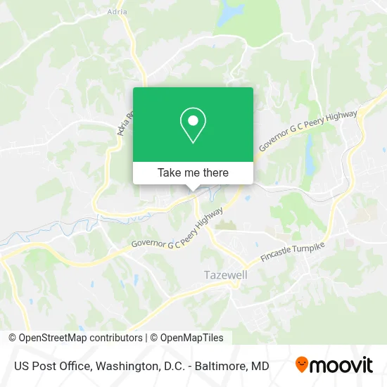 Us Post Office map
