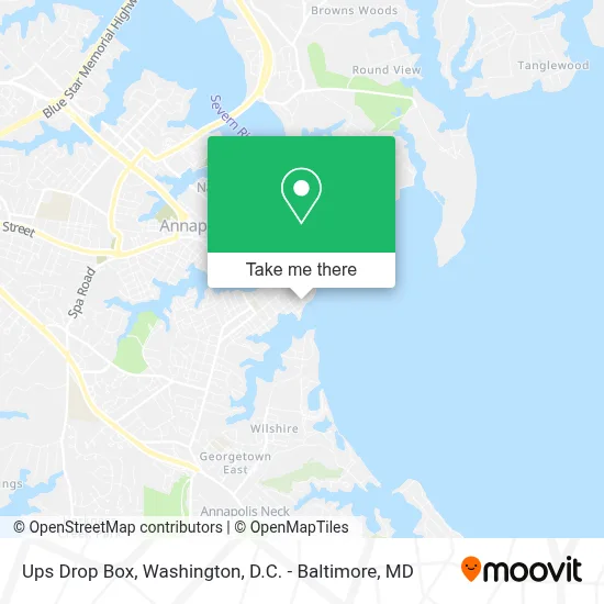 Ups Drop Box map