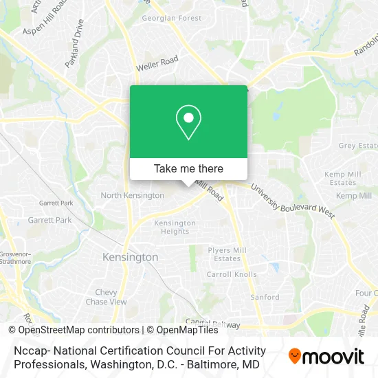 Nccap- National Certification Council For Activity Professionals map