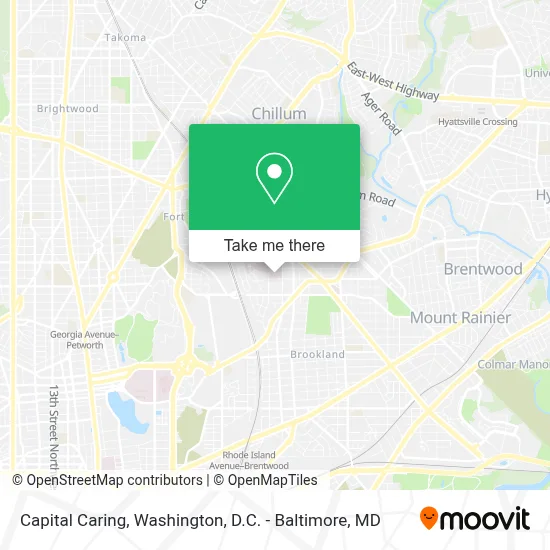 Capital Caring map