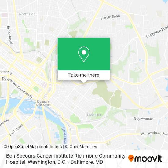 Bon Secours Cancer Institute Richmond Community Hospital map