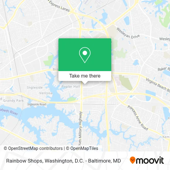Rainbow Shops map