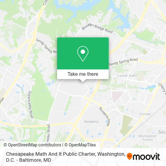 Chesapeake Math And It Public Charter map