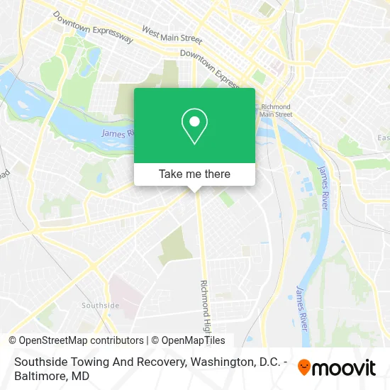 Southside Towing And Recovery map