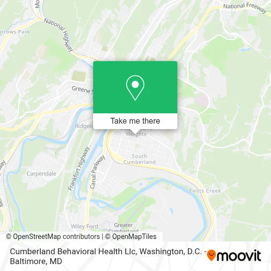Cumberland Behavioral Health Llc map