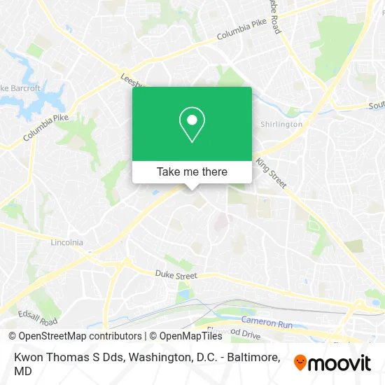 Kwon Thomas S Dds map