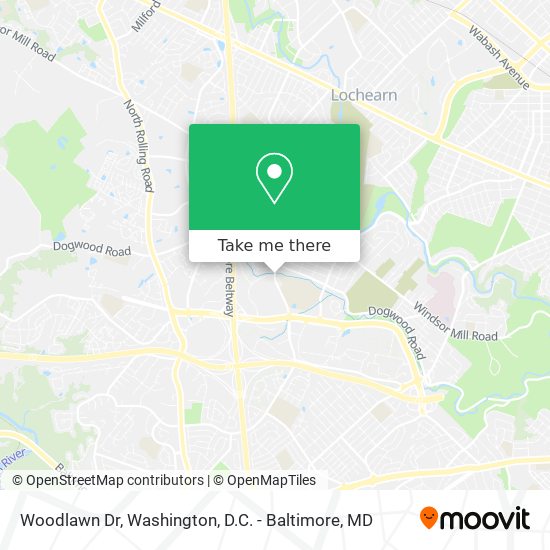Woodlawn Dr map