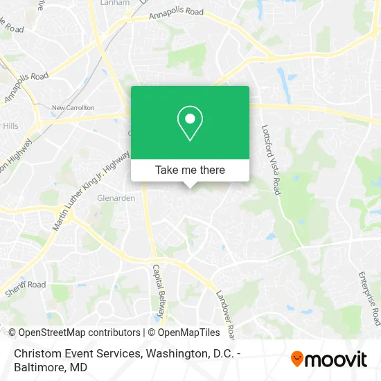 Christom Event Services map