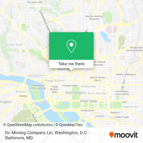 Dc Moving Company Llc map