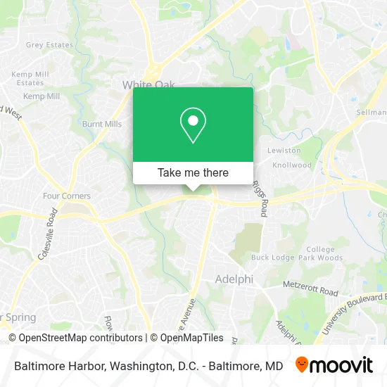 Baltimore Harbor map