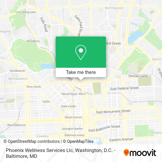 Phoenix Wellness Services Llc map