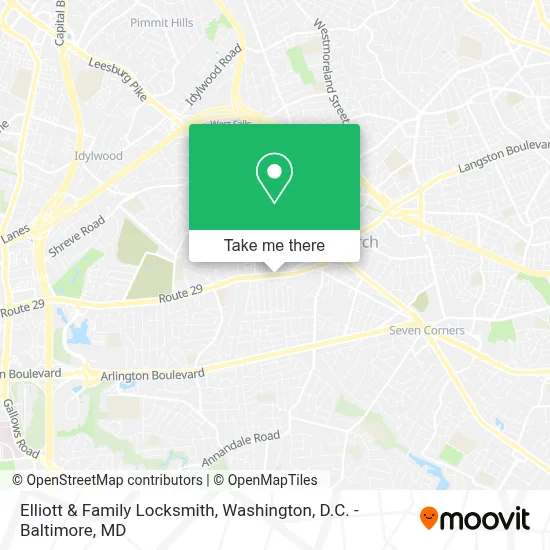 Elliott & Family Locksmith map