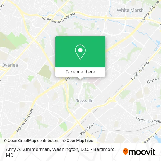 Amy A. Zimmerman map