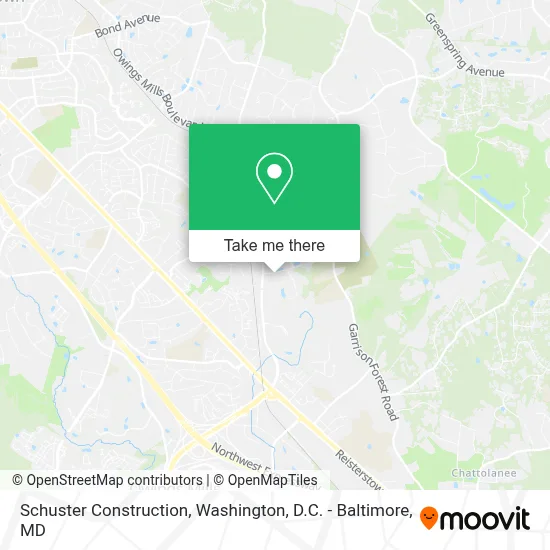 Schuster Construction map
