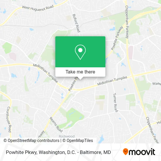 Powhite Pkwy map