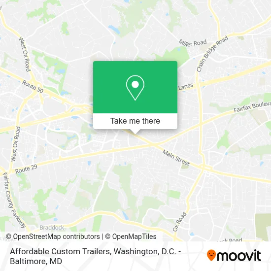 Affordable Custom Trailers map