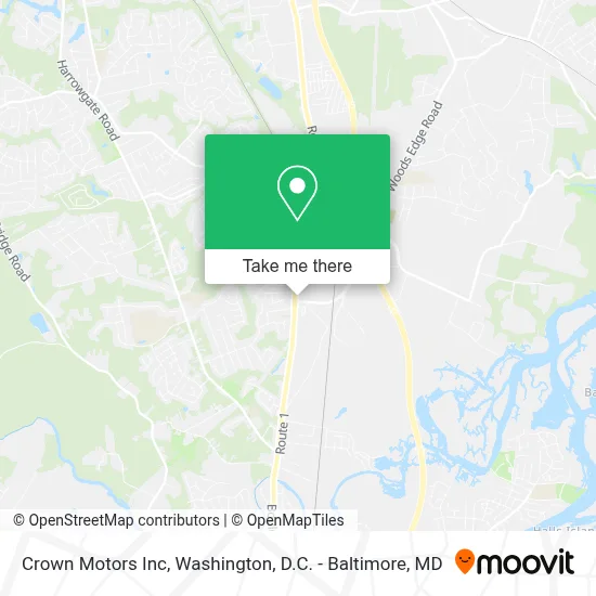 Crown Motors Inc map