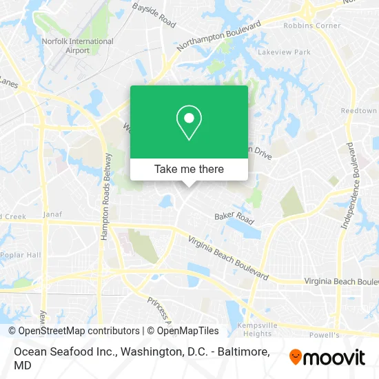 Ocean Seafood Inc. map