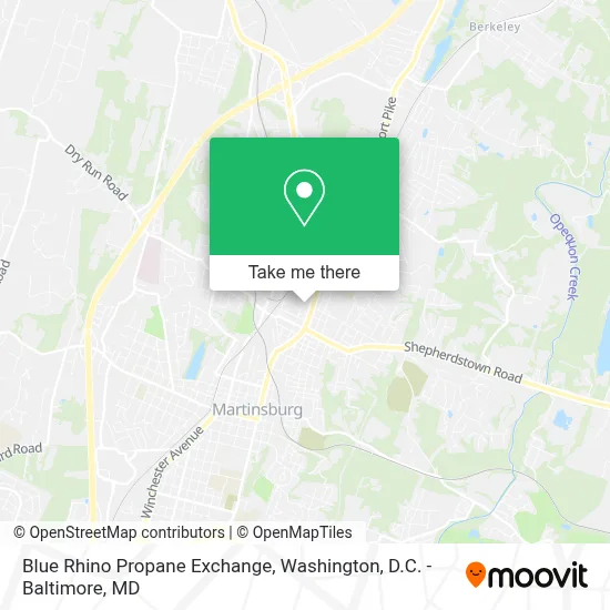 Blue Rhino Propane Exchange map