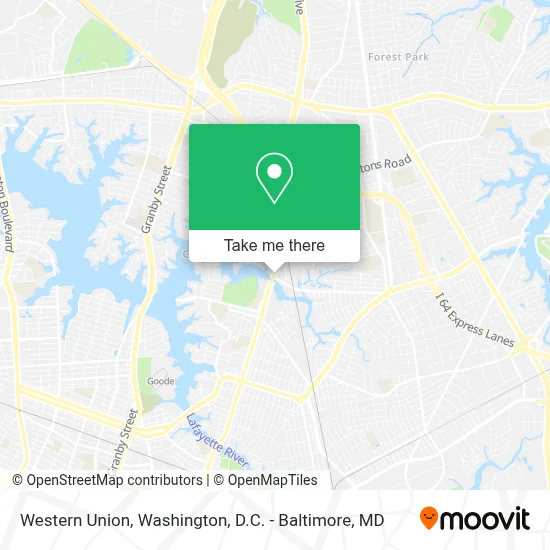Western Union map