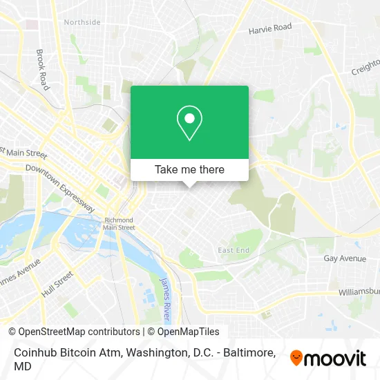 Coinhub Bitcoin Atm map