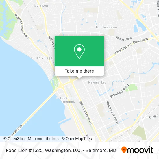 Food Lion #1625 map