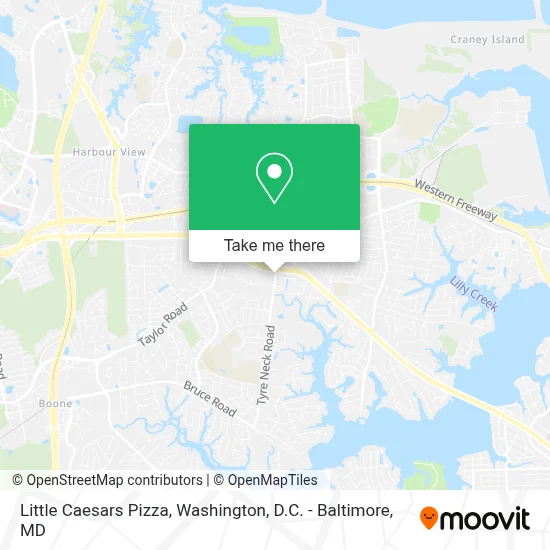 Little Caesars Pizza map