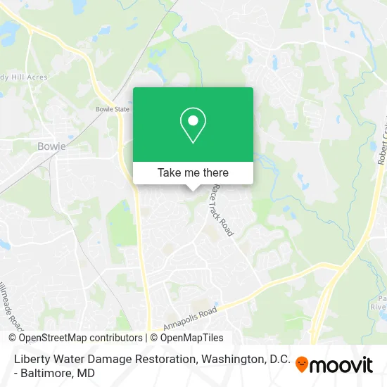 Liberty Water Damage Restoration map